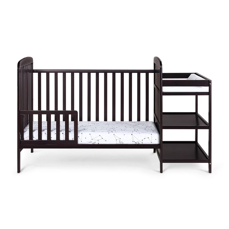 Suite Bebe Ramsey Crib and Changer Combo with Guard Rail/Stabilizer Bar - Espresso, 5 of 9