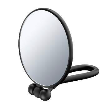 Conair Perfect Position 2-Sided Round Mirror - 1x/5x Magnification - Handheld/Hang/Stand -  Black or Charcoal
