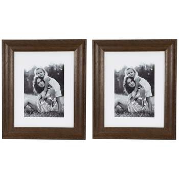Northlight Wooden Picture Frames for 8" x 10" Photo - Dark Brown - Set of 2