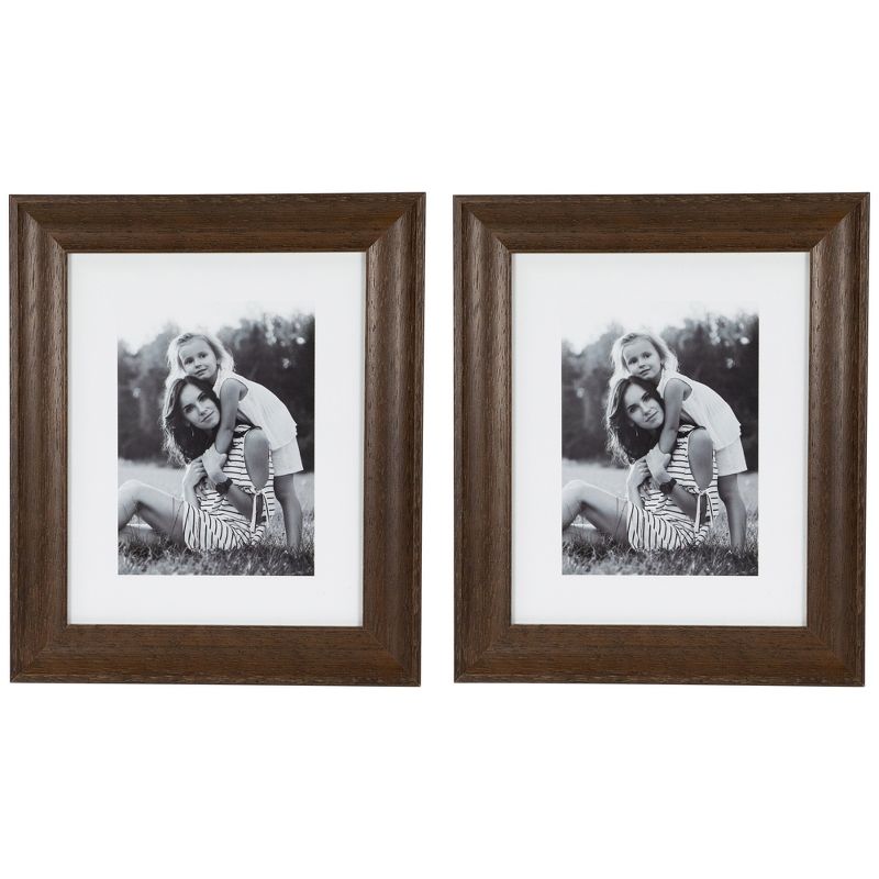 Northlight Wooden Picture Frames for 8" x 10" Photo - Dark Brown - Set of 2, 1 of 9