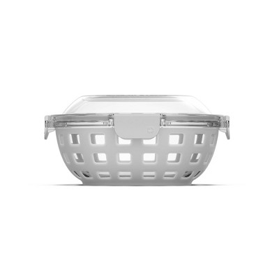 Ello 5.5 Cup Glass Lunch Bowl Food Storage Container - Gray
