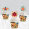 Big Dot of Happiness Buggin' Out - Cupcake Decoration - Bugs Birthday Party Cupcake Wrappers and Treat Picks Kit - Set of 24 - 3 of 4