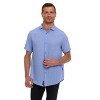 Canada Weather Gear Men’s Linen Look Short Sleeve Button-Up Shirt – Lightweight Collared Casual Shirt for Summer - 3 of 4