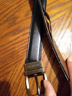 Men’s Heritage Reversible Full-Grain Leather Belt and Gift Box, Black/Tan / S