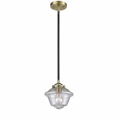 Oxford - 1 Light Stem Hung Mini Pendant In Industrial Style-7.38 Inches Tall and 7.5 Inches Wide