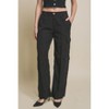 Slickblue Women's Full-Length Cargo Pants with Pockets - Tencel Fabric - Black or Light Olive - Size S-L - 4 of 4