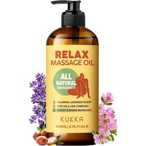 KUKKA Relax Massage Oil Eases Tension for Inner Calm Lavender Massage Oil for Spa-Like Massages - 1 of 4