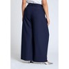 ELOQUII Women's Plus Size Pleat Detail Trouser With Long Belt - 4 of 4