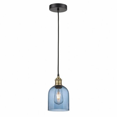 Bella - 1 Light Cord Hung Mini Pendant In Industrial Style-9.5 Inches Tall and 5.5 Inches Wide