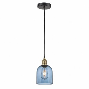 Bella - 1 Light Cord Hung Mini Pendant In Industrial Style-9.5 Inches Tall and 5.5 Inches Wide - 1 of 1