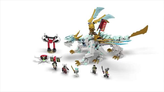 LEGO NINJAGO Zane Ice Dragon Creature Building Toy 71786, 2 of 8, play video