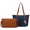 MKF Collection Malay Vegan Leather Women’s Tote Bag with Cosmetic Pouch by Mia K - 2 of 4