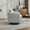 CAVINAS Chenille Swivel Accent Chair with Mid-Height Backrest,Upholstered Swivel Living Room Chairs,Reading Chairs for Living Room - 4 of 4