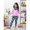 Unspookable Hi-Lo Tunic, Leggings and Scarf Set Mia Belle Girls - 4 of 4