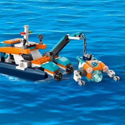 LEGO City Explorer Diving Boat Ocean Building Toy Set 60377_2