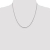 Black Bow Jewelry 1.5mm Sterling Silver, Diamond Cut Solid Rope Chain Necklace - 2 of 4