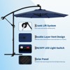 10ft Offset Patio Umbrella, Cantilever Umbrella with Easy Lift & Tilt Adjustment, 8 Ribs Sun umbrella UV Protection for Backyard, Pool, Garden - 2 of 4