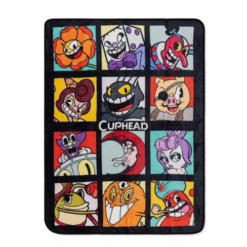 Toynk Cuphead Villains Fleece Throw Blanket | 45 x 60 Inches - image 1 of 4