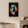 Art Remedy Distortion in Typefaces Contemporary Shapes Abstract Wall Art Framed - 2 of 4