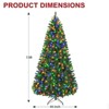 Vivatrees 7.5 Ft Prelit Artificial Christmas Tree, with 10 Lighting Modes, Metal Stand, Hinged Branches, Realistic Xmas Pine Tree for Holiday Decor - 3 of 4