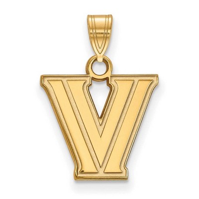 Black Bow Jewelry 14k Yellow Gold Villanova Wildcats NCAA Small Pendant