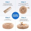 MyDepot Round Pet Bed Donut Pet Bed Non-slip Round Fluffy Plush Faux Fur, Anti-anxiety, Comfortable Sleep - 4 of 4