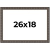 PosterPalooza | 26x18 Modern Bamboo Picture Frame, UV Acrylic, 5 Finishes - 2 of 4