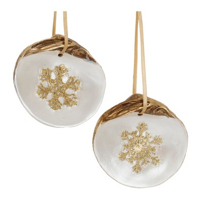 Melrose Shell Snowflake Ornament (Set of 12)