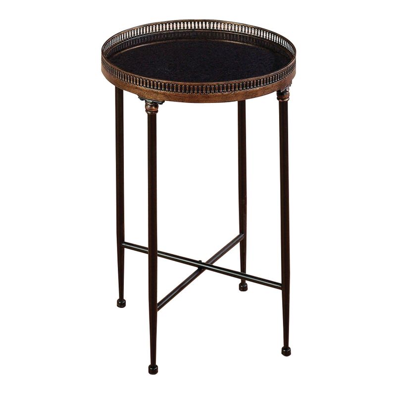 Traditional Iron Accent Table Black - Olivia &#38; May, 1 of 15