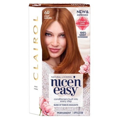 Clairol Nice N Easy Permanent Hair Color 6r Light Auburn 1 Kit