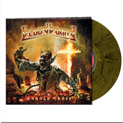 Bloodbound - UNHOLY CROSS - YELLOW/BLACK MARBLED (Clear Vinyl Yellow Black Limited Edition)