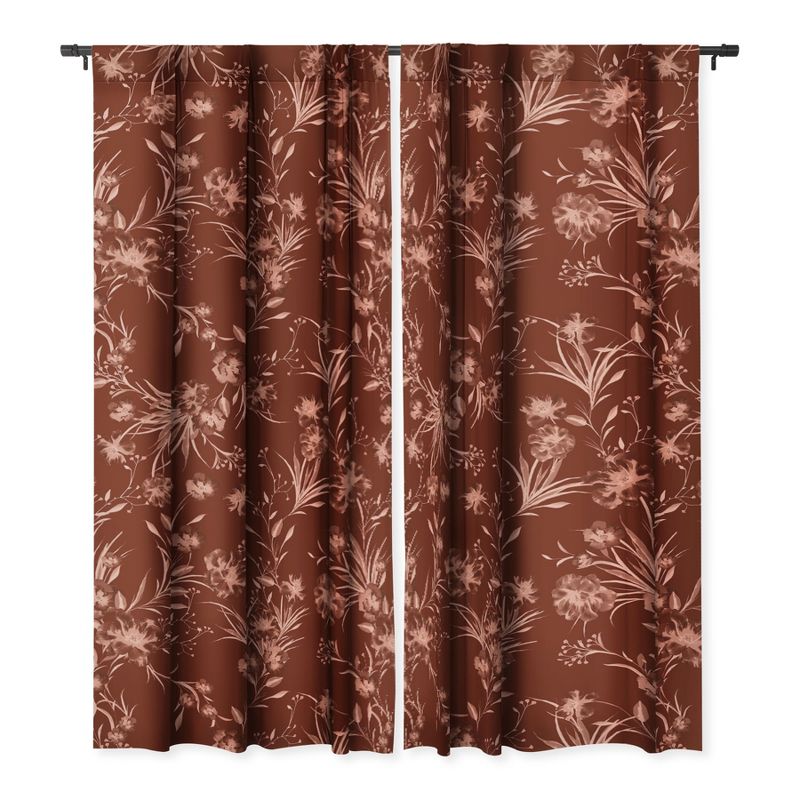 Gabriela Fuente Holiday Floral 50" x 84" Single Panel Room Darkening Window Curtain - Deny Designs, 3 of 5