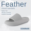 CUSHIONAIRE Feather Slides – Comfortable Cloud Cushion House Slippers for Women, Indoor Outdoor EVA Foam Foot Spa Shower Shoes, Non-Slip Arch Support - 2 of 4