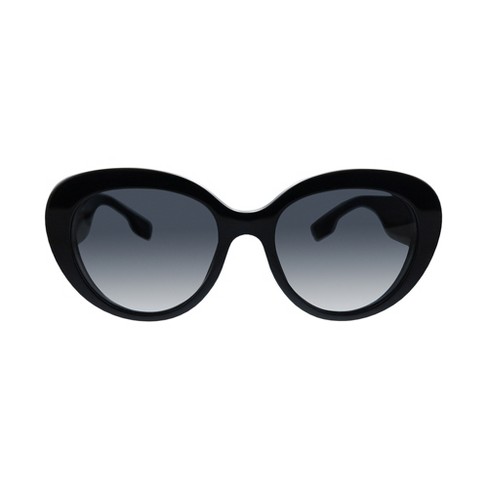 Burberry Be 4298 3001t3 Womens Cat Eye Polarized Sunglasses Black 54mm ...