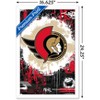 Trends International NHL Ottawa Senators - Maximalist Logo 23 Framed Wall Poster Prints - 3 of 4