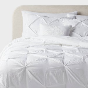 8pc Pinch Pleat Comforter and Sheet Set - Threshold™ - 1 of 4