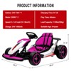 Electric Go Kart for Kids 6-12, 24v 400w Powerful Motor Drift Kart with 2 Speeds (8MPH Max) - 2 of 4