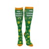 Adult Me Lucky Socks Funny St Patricks Day Compression Socks For Women And Men - Crazy Dog Compression Socks - 2 of 4
