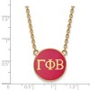 Black Bow Jewelry 14k Yellow Gold Plated Sterling Silver Gamma Phi Beta Greek Life Necklace 18 Inch - image 3 of 4