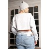 Slickblue Plus Grey Three-Piece Loungewear Set with Embroidered Sweater, Crop Cami, and Briefs - Size 1XL-3XL - 2 of 4