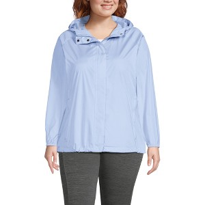 Lands' End Women's Packable Water Resistant UPF 50 Windbreaker Jacket - 1 of 4
