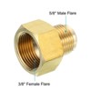 Unique Bargains Fit Air Gas Line Refrigeration Brass SAE 45 Degree Flare Plumbing Connectors - 3 of 4