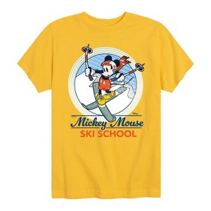 Boys' - Disney - Mickey Mouse Ski School Short Sleeve Graphic T-Shirt - 1 of 4