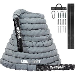 Yes4All Battle Ropes with Cover, 1.5