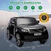 24V Licensed Land Rover Ride On Electric Car for Kids Ages 4-8, 2-Seater With Parent Remote Control, 3 Speeds, Wireless Music, MP3 Player - 2 of 4