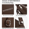 BEAFUP Women's Medium Crossbody Bag - A Stylish and Functional Shoulder Handbag with Multi-Zipper Pockets, Perfect for Everyday Use - 4 of 4