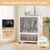 Acekool Pet Wardrobe Closet, Stackable Storage Bins with Lids & Wheels, Hanging Rod, Collapsible Organizer for Accessories, Clothes, Blankets, Toys - 3 of 4