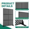TUYOHW Metal Privacy Screen Outdoor, Decorative Privacy Panels, Freestanding Privacy Screen for Patio, Garden, Pool (White Square) - 4 of 4