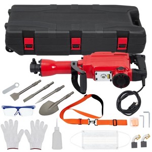 Demolition Jack Hammer With Heavy Duty 2200W Electric Jackhammer, 1500 Bpm, 4 Chisels, Noise-Canceling Earplug, Shoulder Strap - 1 of 4