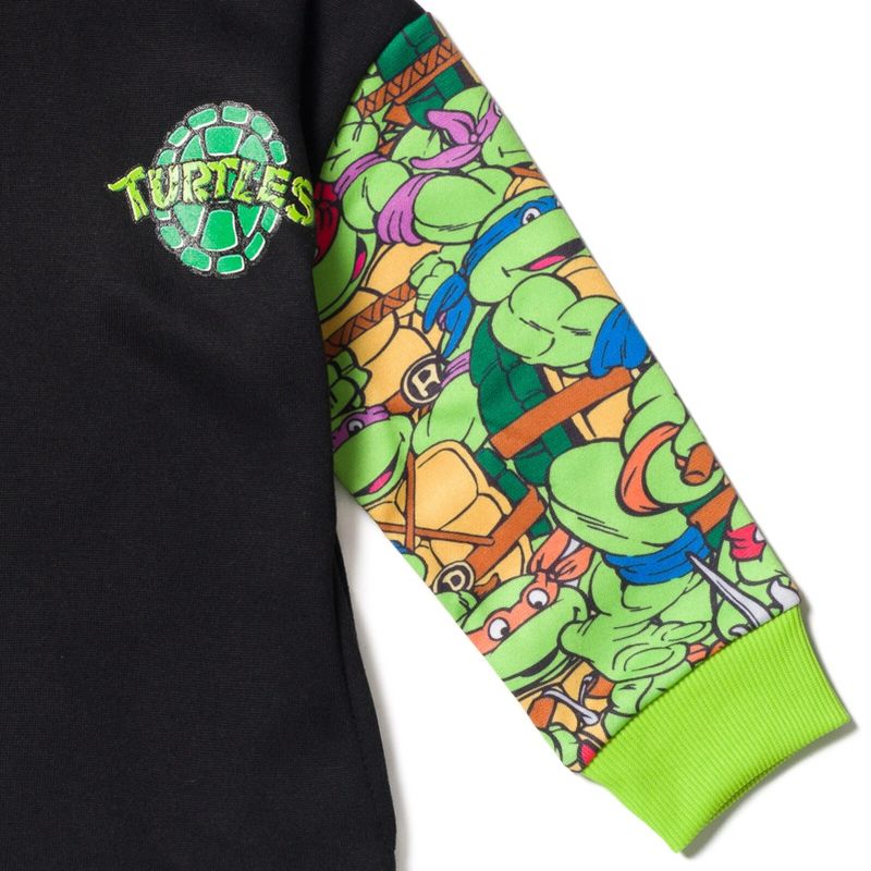 Teenage Mutant Ninja Turtles Donatello Leonardo Michelangelo Raphael Fleece Pullover Hoodie Toddler to Big Kid, 4 of 7